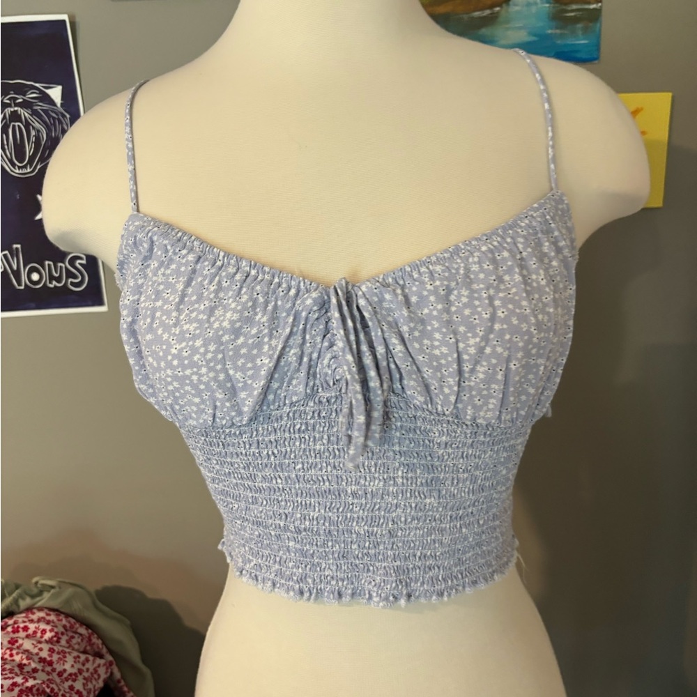 2 blue tanks